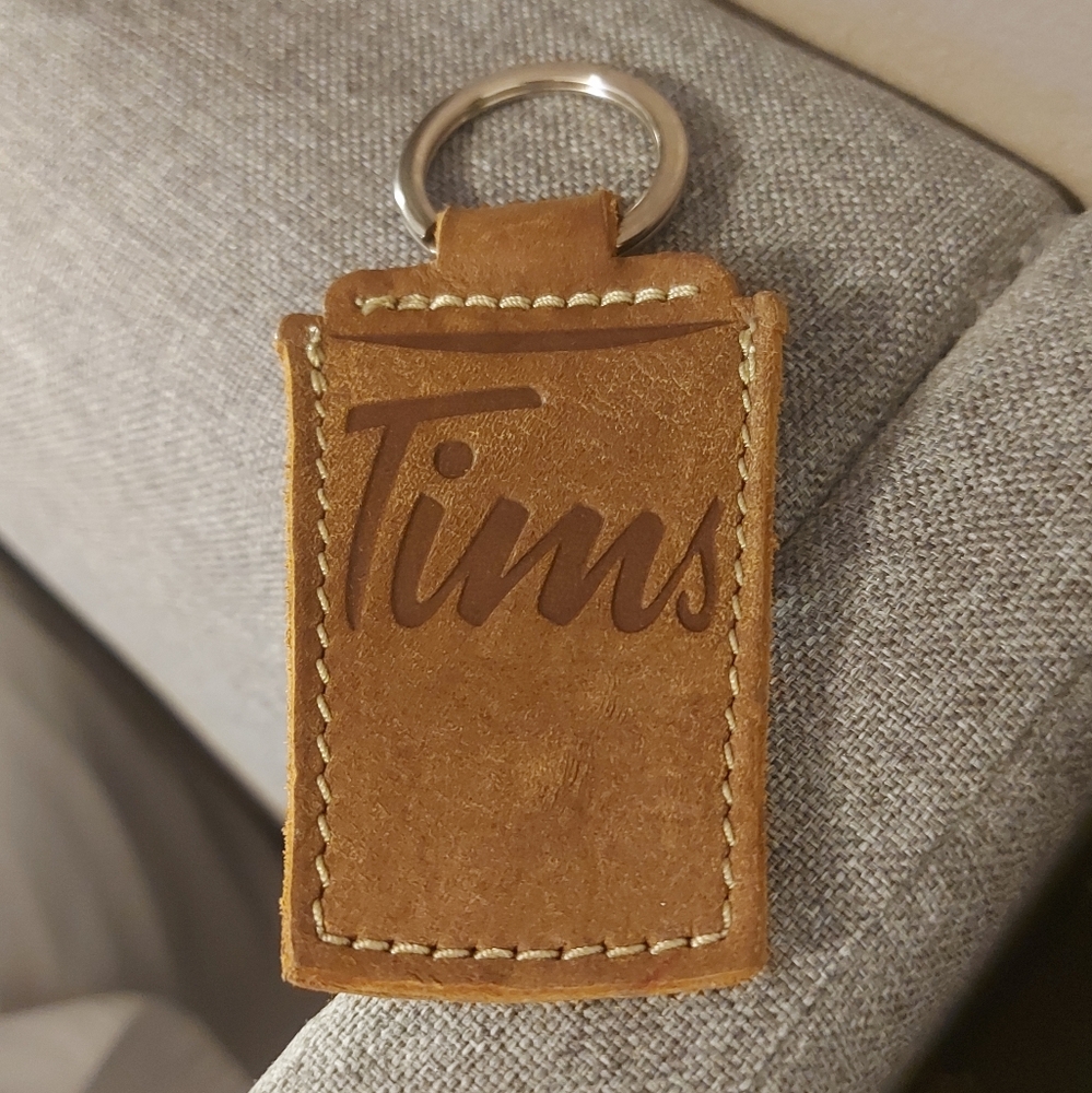 Roots | Tims Leather Keychain